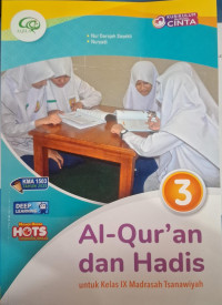 Image of AL-QUR\'AN dan HADIS MTs KBC KELAS IX